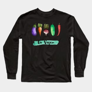 Go Vegan | Plant Based Diet Long Sleeve T-Shirt